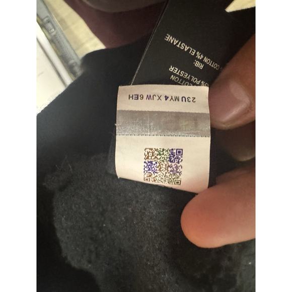 WOMENS SIZE S BLACK UGG REY FUZZY LOGO HOODIE PULLOVER SWEATSHIRT HOODED - Picture 3 of 4